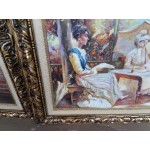 Големи сет картини масло на платно от Испания - 4225