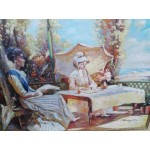 Големи сет картини масло на платно от Испания - 4225
