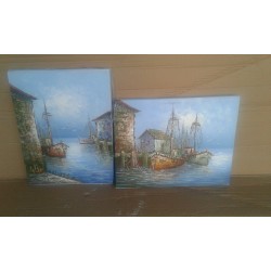 Сет средни картини масло на платно от Испания - 4267