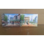 Сет картини масло на платно от Франция - 4275