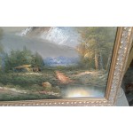 Средна картина масло на плат от Испания - 4292