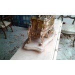 Голям бароков каменен часовник с порцеланови рисунки - 4318