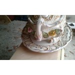 Огромен порцеланов супник от Испания с капак и поднос - 4332