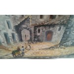 Много красива средна картина масло на фазер от Испания - 4404