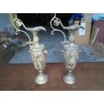 Двойка месингови амфори вази от Франция - 4449