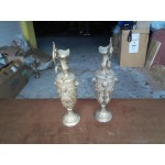 Двойка месингови амфори вази от Франция - 4449
