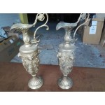 Двойка месингови амфори вази от Франция - 4449