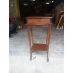 Малка дъбова конзола колона от Испания с чекмедже - 4461