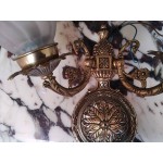 Страхотен месингов аплик двойка от Франция - 4901