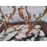 Двойка свещници месинг - 4981