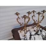 Двойка свещници месинг - 4981