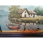 Сет малки картини масло на фазер от Испания - 4998