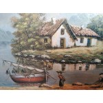 Сет малки картини масло на фазер от Испания - 4998