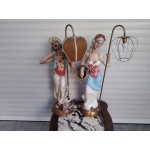 Големи порцеланови ръчно рисувани фигури като нощни лампи - 5004