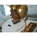 Каминен часовник месинг слънце от Франция - 5006