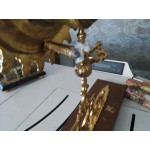 Каминен часовник месинг слънце от Франция - 5006