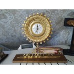 Каминен часовник месинг слънце от Франция - 5006