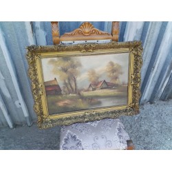 Стара маслена авторска картина - 1855