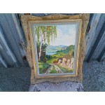Малка картина масло върху фазер - 1861