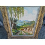 Малка картина масло върху фазер - 1861