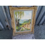 Малка картина масло върху фазер - 1861