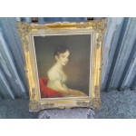 Прекрасна картина масло върху фазер - 1864