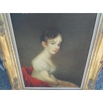 Прекрасна картина масло върху фазер - 1864