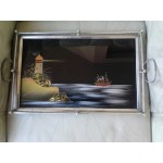 Ретро поднос с рисунки - 1763