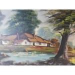 Голяма маслена картина с подпис - 1788
