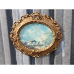 Прекрасна барокова рамка с картина  - 1702