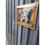 Барокова картина с релефни рози - 1704