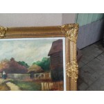 Голяма барокова картина масло - 1714