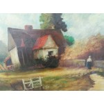 Голяма барокова картина масло - 1714