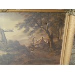 Голяма много стара картина от Белгия - 1742