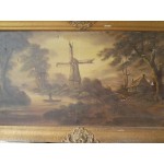 Голяма много стара картина от Белгия - 1742