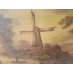Голяма много стара картина от Белгия - 1742