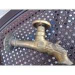 Месингов кран за вода с дракон - 7171