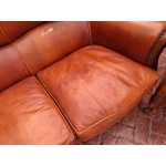 Кожен комплект от Франция, дъб и естествена кожа - 6984