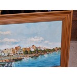 Средна картина, масло на платно Испания, подписана - 6997