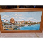 Средна картина, масло на платно Испания, подписана - 6997