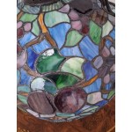 Топ, лампион тифани Франция, ръчно рисувано стъкло и без забележка - 7042