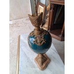 Бокал Испания, месинг мрамор и рисуван порцелан - 7054
