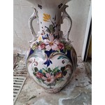 Огромна рисувана порцеланова ваза Испания - 7093