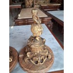 Момичета от месинг върху мрамор, като декорация - 7097