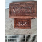 Сет две помощни маси Испания, дърворезба и много приложения - 6941