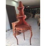 Отворена ъглова витрина Франция, дърворезби, дъб - 6960