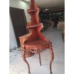 Отворена ъглова витрина Франция, дърворезби, дъб - 6960