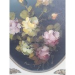 Картина масло на фазер Испания, подписана, страхотна дървена рамка с декорации - 6785