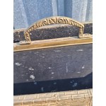 Кутия за дърва с месингов обков Белгия , сега с много приложения - 6838