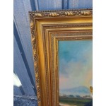 Огромна барокова картина Испания, масло на фазер, без забележка - 6857